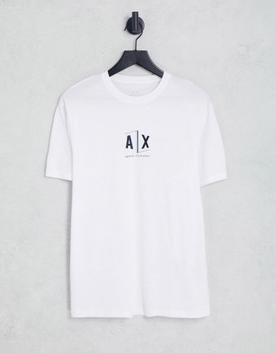 T-shirt avec logo bloc sur le devant - Armani Exchange - Modalova