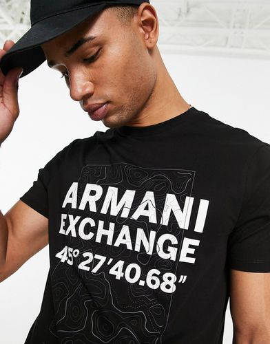 T-shirt décontracté à grand logo - Armani Exchange - Modalova