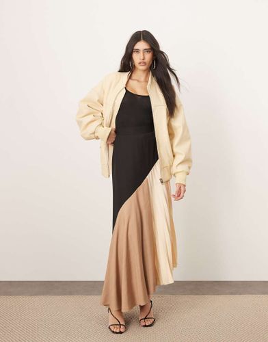 Jupe color block mi-longue  plis - Arrange - Modalova