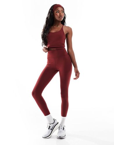 Icon - Legging de yoga doux au toucher - Bordeaux - Asos 4505 - Modalova