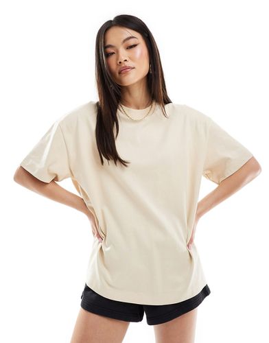 Icon - T-shirt coupe carrée oversize en tissu épais à séchage rapide - Mastic - Asos 4505 - Modalova