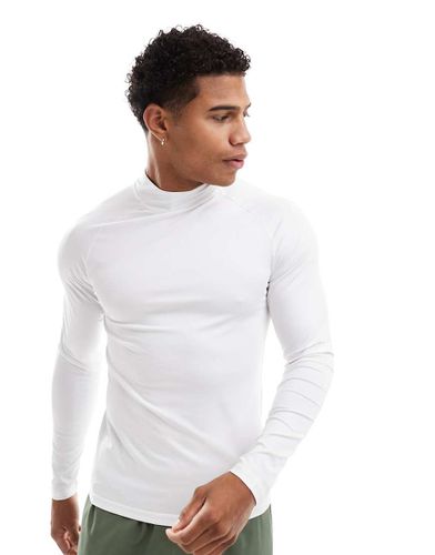 Icon - Top de sport thermique ajusté à manches longues et col montant - Asos 4505 - Modalova