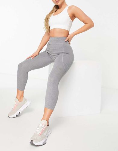 Legging court de course avec liens à la taille et poche à logo emblématique - Asos 4505 - Modalova