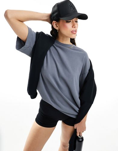 T-shirt oversize coupe carrée en tissu épais à séchage rapide - délavé - Asos 4505 - Modalova