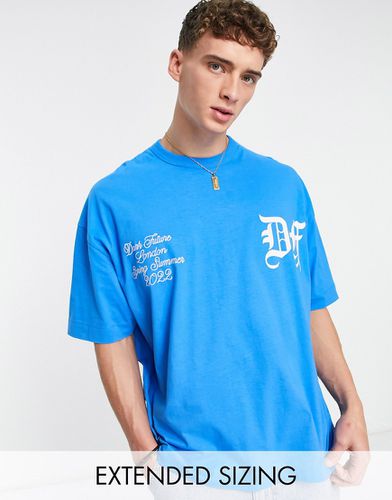 ASOS Dark Future - T-shirt oversize à inscription gothique et broderie - Asos Design - Modalova