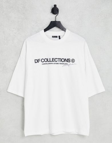 ASOS Dark Future - T-shirt oversize à logo estompé à l'avant - ASOS DESIGN - Modalova
