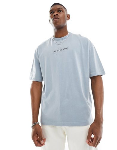 ASOS Dark Future - T-shirt oversize à logo sur la poitrine - délavé - Asos Design - Modalova