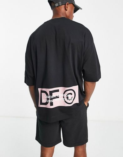 ASOS Dark Future - T-shirt oversize avec logos brillants à l'avant et au dos - Asos Design - Modalova