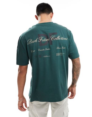ASOS Dark Future - T-shirt oversize avec logo imprimé au dos - foncé - Asos Design - Modalova