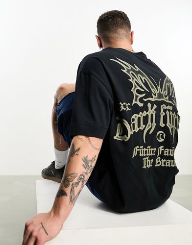 ASOS Dark Future - T-shirt oversize à imprimé papillon au dos - Asos Design - Modalova