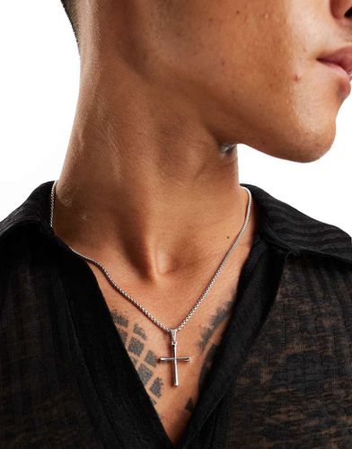 Collier chaîne à pendentif croix - Asos Design - Modalova