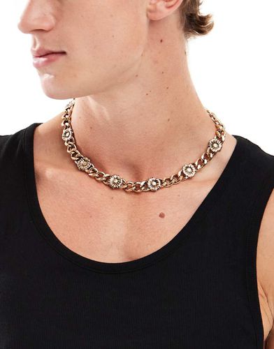 Collier chaîne à pendentif pâquerette - Asos Design - Modalova