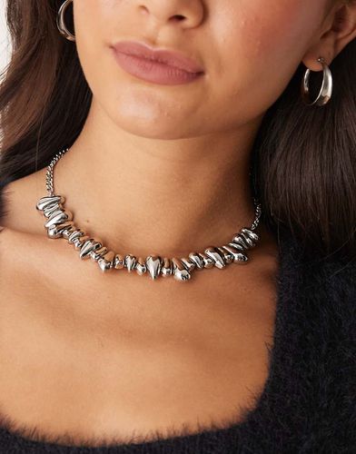 Collier court avec perles effet fondu - Asos Design - Modalova