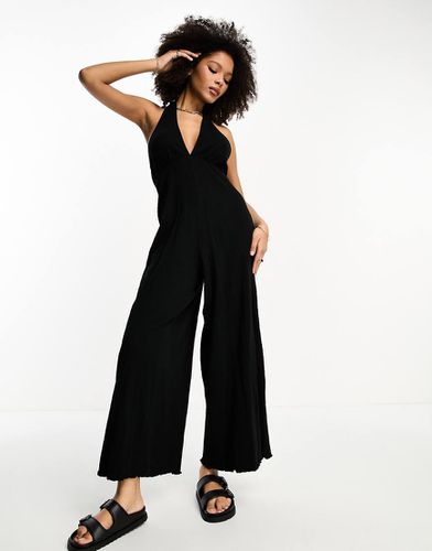 Combinaison dos nu en jersey froissé - Asos Design - Modalova