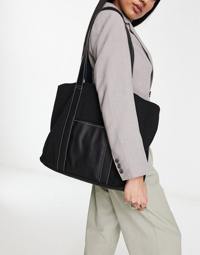 Cabas à poche avec coutures contrastantes - Asos Design - Modalova