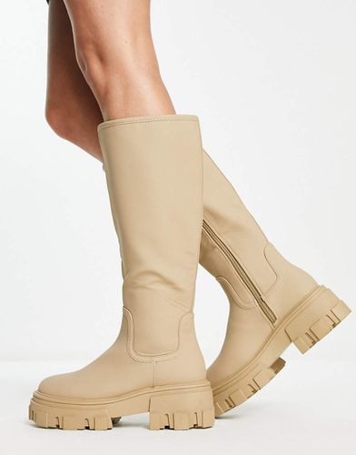 Carla - Bottes plates chunky - Cappuccino - Asos Design - Modalova