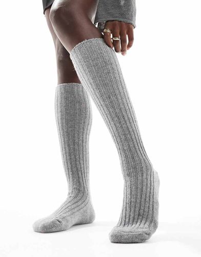 Chaussettes montantes pour bottes en laine - Asos Design - Modalova