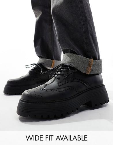 Chaussures richelieu chunky à lacets - Asos Design - Modalova