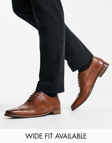 Chaussures richelieu à lacets en cuir - Fauve - Asos Design - Modalova