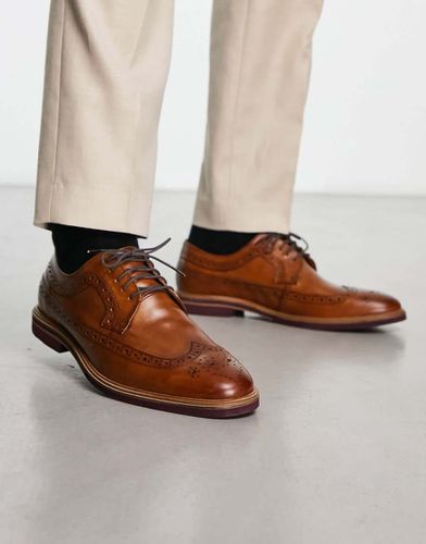 Chaussures richelieu à lacets en cuir - Fauve - Asos Design - Modalova