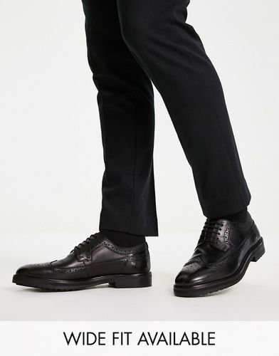 Chaussures richelieu avec semelle épaisse - Cuir - Asos Design - Modalova