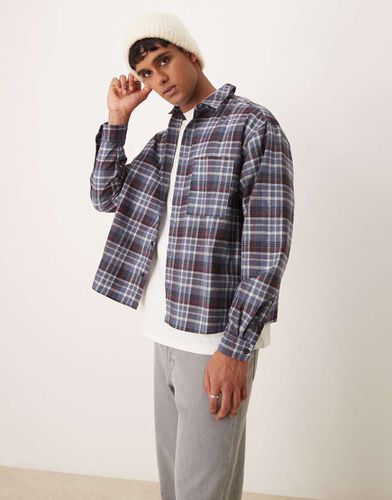 Chemise à carreaux coupe carrée oversize en flanelle - Asos Design - Modalova