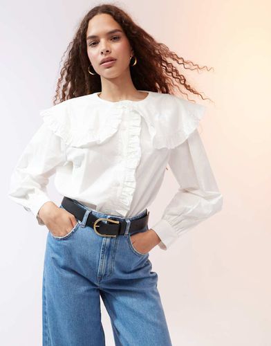 Chemise à col oversize volanté - Asos Design - Modalova