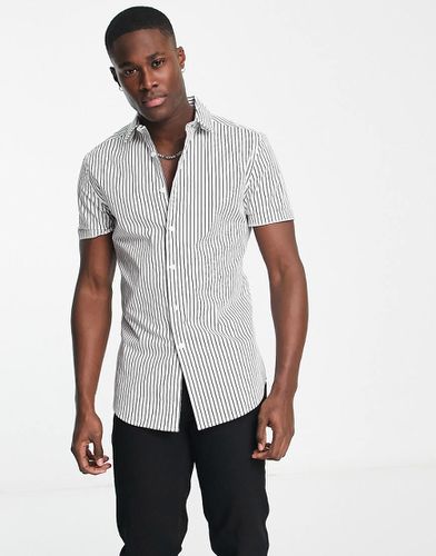 Chemise ajustée à rayures - /noir - Asos Design - Modalova