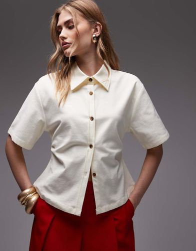 Chemise cintre  manches chauve-souris - Ivoire - Asos Design - Modalova