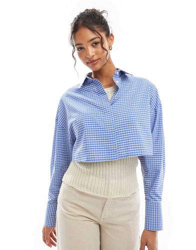 Chemise courte à petits carreaux - Asos Design - Modalova