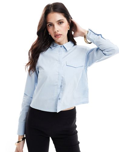 Chemise courte slim à poche - Asos Design - Modalova
