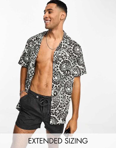 Chemise décontractée avec col à revers et motif cachemire - Asos Design - Modalova