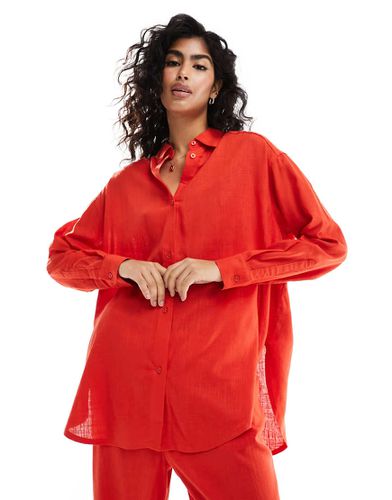 Chemise décontractée en lin - Asos Design - Modalova