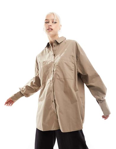 Chemise oversize - Taupe - Asos Design - Modalova