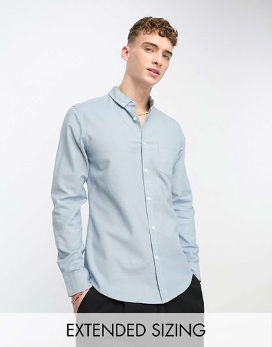 Chemise Oxford ajustée - cendré - Asos Design - Modalova