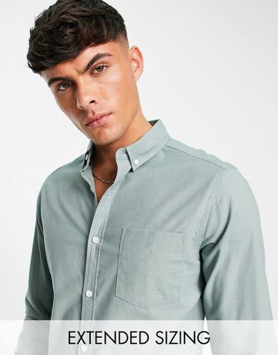 Chemise Oxford ajustée - auf de canard - Asos Design - Modalova