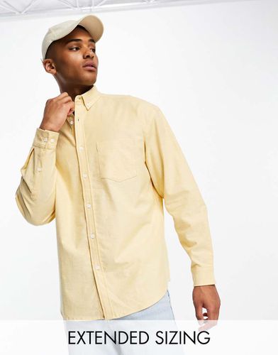 Chemise Oxford oversize style années 90 - Citron teint - Asos Design - Modalova