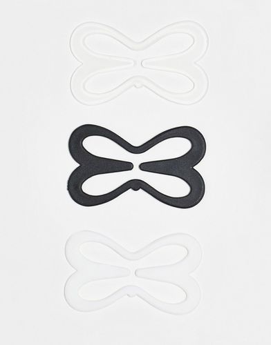 Clips dos nageur pour soutien-gorge - Blanc, noir et transparent - Asos Design - Modalova
