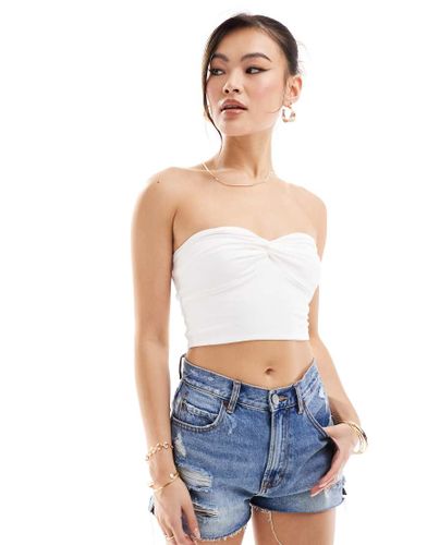 Crop top bandeau avec buste torsadé - Asos Design - Modalova