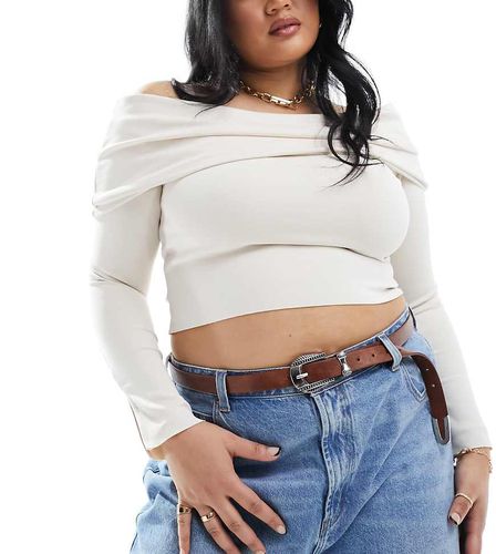 ASOS DESIGN Curve - Ceinture taille et hanches style western - Fauve - Asos Curve - Modalova