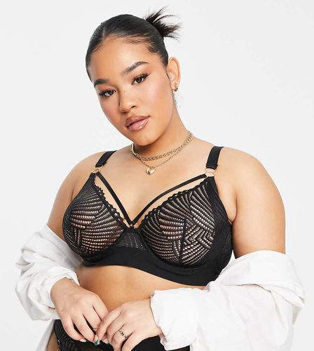 ASOS DESIGN Curve - Samantha - Soutien-gorge en dentelle à armatures avec motif géométrique - Asos Curve - Modalova