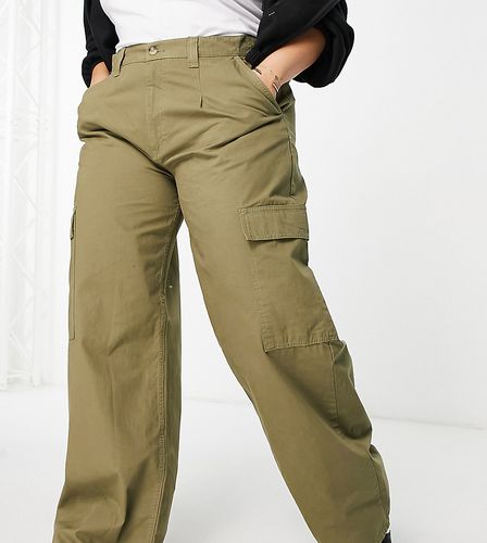 Curve - Pantalon cargo oversize - Olive - Asos Design - Modalova