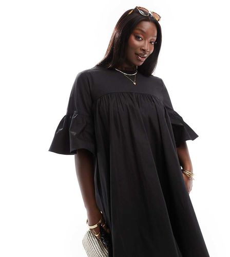 ASOS DESIGN Curve - Robe babydoll courte oversize avec manches larges - Asos Curve - Modalova