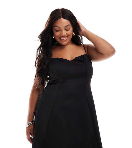 ASOS DESIGN Curve - Robe courte à bretelles et buste froncé - Asos Curve - Modalova