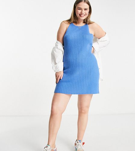 ASOS DESIGN Curve - Robe courte dos nageur en maille côtelée - Asos Curve - Modalova