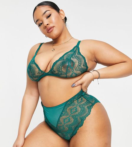 ASOS DESIGN Curve - Rosie - Culotte taille haute en dentelle - Asos Curve - Modalova