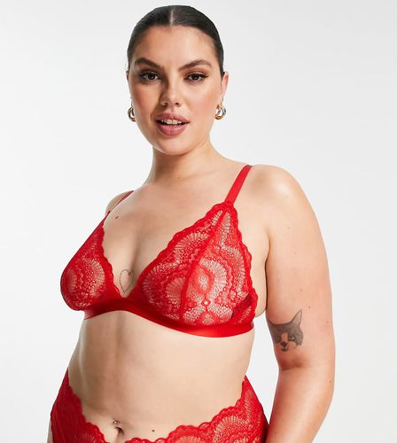 ASOS DESIGN Curve - Rosie - Soutien-gorge triangle - vif - Asos Curve - Modalova