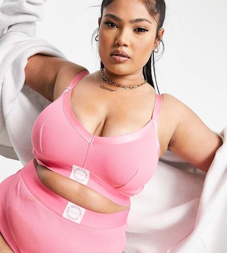 ASOS DESIGN Curve - Weekend Collective - Soutien-gorge côtelé - vif - ASOS Weekend Collective - Modalova