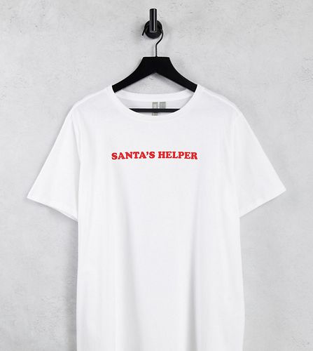 Curve - T-shirt de Noël à inscription Santa's Helper - Asos Design - Modalova