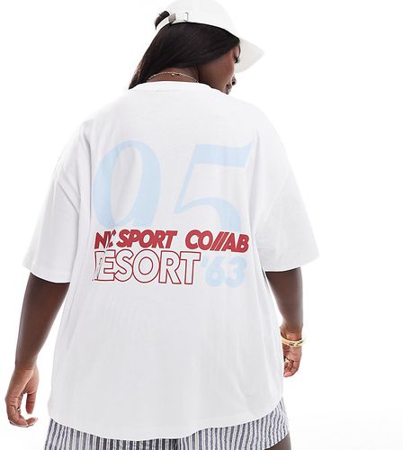 ASOS DESIGN Curve - T-shirt oversize à imprimé NYC Sport Resort - Asos Curve - Modalova
